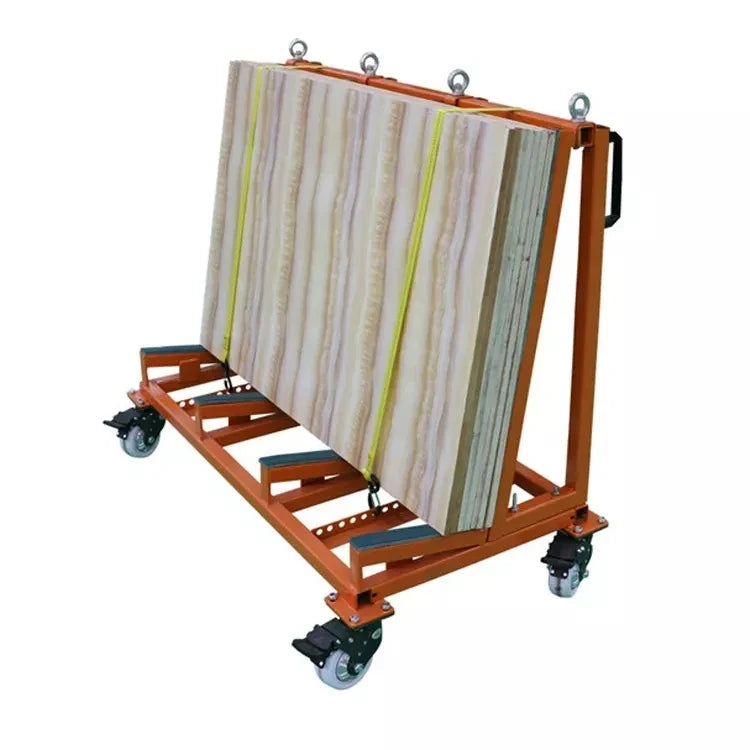 One stop A-frame rack for granite and quartz countertop pieces