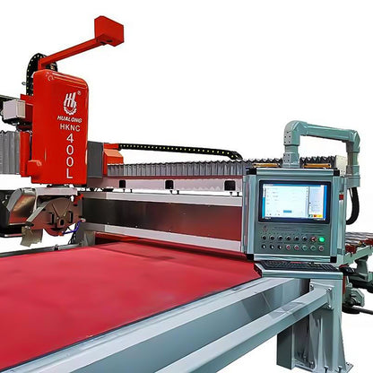 High Efficient Hualong CNC Bridge Saw Production Line for Granite and Marble Cutting