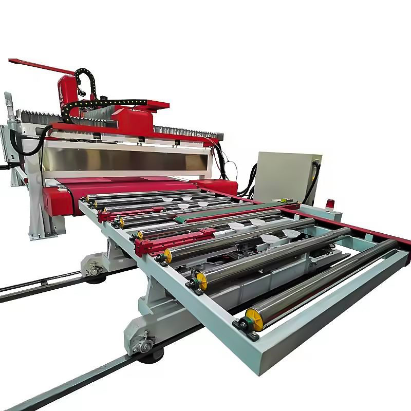 High Efficient Hualong CNC Bridge Saw Production Line for Granite and Marble Cutting