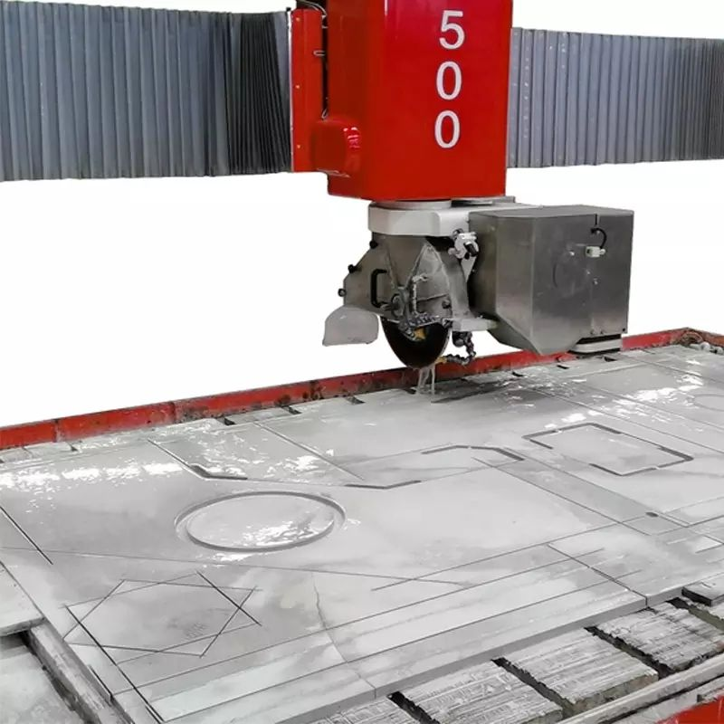 HUALONG Machinery 5 Axis Stone CNC Bridge for Granite and Marble Automatic Processing