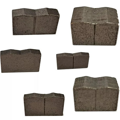 Diamond segments with sintered metal matrix for granite and marble