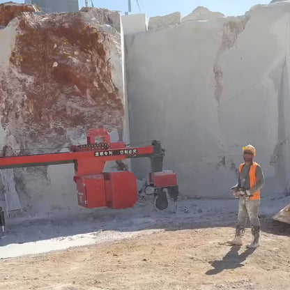 Diamond Quarry Machine Diamond Wire Saw Granite Marble Quarry Stone Cutting Machine for Minin ...