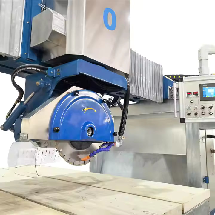 2026 HUALONG MACHINERY  HLSQ-450 automatic Stone Cutting Machine bridge saw cutter for granite slab
