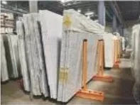Pin-type slab rack with adjustable posts for warehouse storage