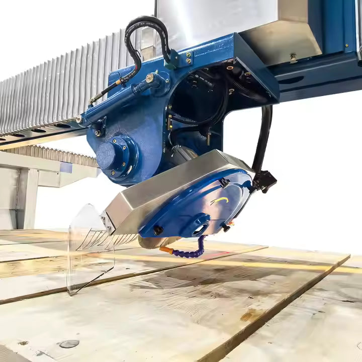 2026 HUALONG MACHINERY  HLSQ-450 automatic Stone Cutting Machine bridge saw cutter for granite slab