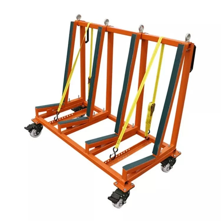 Single sided A-frame stone transport rack for countertops