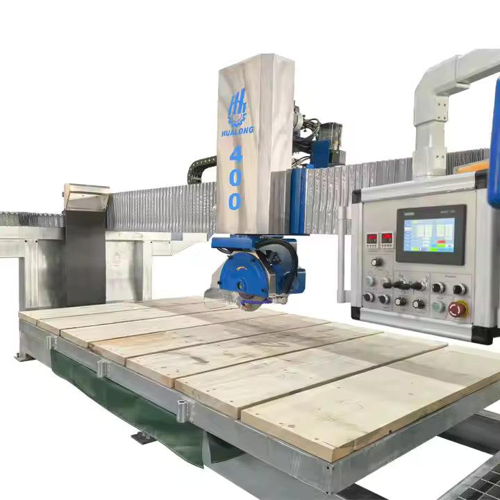 2026 HUALONG MACHINERY  HLSQ-450 automatic Stone Cutting Machine bridge saw cutter for granite slab